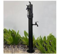 Robinet colonne d'eau d'extérieur autoportant, station de distribution d'eau de jardin, fontaine d'irrigation avec 2 robinets, parfait pour une utilisation dans le jardin et la terrasse.