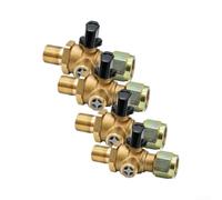 Robinet Coupure Air Laiton 18MMx1.5 Auto-Évent Robinet Coupure(4PCS) | Évent automatique intégré, libère la pression aval, sécurité attelage, pour zéro risque d'explosion