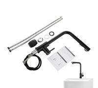 Robinet cuisine camping-car douchette extractible en acier inoxydable | Robinet pour évier bar, maison, camping-car, commercial, résidentiel, buanderie, extérieur, bar, caravane, rénovation