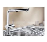 Robinet Cuisine Douchette Blanco LINUS-S Vario Chromé 518406