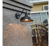 Robinet Cuisine étanche Grange extérieure Lampe V-Intage Industrielle des Appliques de col en cyclomoteur Porche Dôme Black Fer Mur Mural, Plafond d'éclairage Pendentif