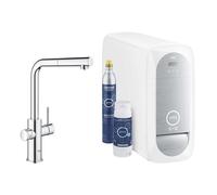 Robinet Cuisine Grohe Blue Home Bouche A L Chrome Douche Amovible pour Eau F