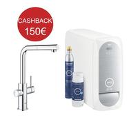 Robinet Cuisine Grohe Blue Home Bouche A L Chrome Douche Amovible pour Eau F