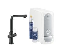 Robinet Cuisine Grohe Blue Home Bouche L Noir Mat Avec Douche Amovible 31