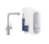 Robinet Cuisine Grohe Blue Home Chrome Satin Bouche L Avec Douche Amovible