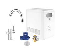 Robinet Cuisine Grohe Blue Professionnel Démarreur Kit Chrome Bouche C Avec