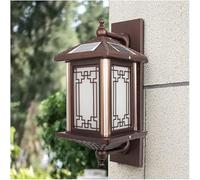Robinet Cuisine Lumineuses de Style Chinois énergie Solaire lumière extérieure, Lampe Murale en Aluminium Brun, Plafond d'éclairage Pendentif