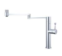 Robinet Cuisine, Mitigeur Cuisine, Mitigeur Evier De Cuisine, Bras Rotatif À Double Articulation, Rotatif À 360°, 2 Modes, Matériau En Laiton, Robinet De Cuisine Monocommande. (Galvanoplastie)