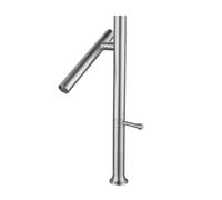 Robinet Cuisine Rabattable Robinet de cuisine d'évier en acier inoxydable | Mitigeur robinets d'eau mitigeur vanne céramique pliante(Silver)