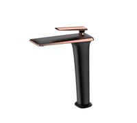 Robinet Cuisine, Robinet de lavabo, robinet de salle de bains d'eau froide et chaude, mitiur de lavabo à poignée, monta sur pont 23095(23095-1H)