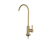 Robinet Cuisine, Robinet Osmoseur 1/4 Robinet eau Froide Uniquement Col De Cygne,doré B