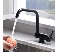 Robinet Cuisine sous Fenêtre - IBERGRIF - M22106B - Noir - Mitigeur d'Evier pour Rabattable