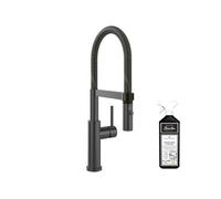 Robinet cuisine VILLEROY ET BOCH Steel expert 2.0 anthracite + nettoyant