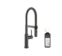 Robinet cuisine VILLEROY ET BOCH Steel expert 2.0 anthracite + nettoyant