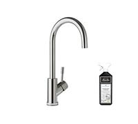 Robinet cuisine VILLEROY ET BOCH Umbrella acier massif poli + nettoyant