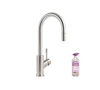 Robinet cuisine VILLEROY ET BOCH Umbrella flex acier massif + nettoyant