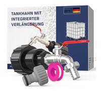 Robinet Cuve 1000L 1/2 S60X6 IBC- Extension Intégrée,raccord cuve 1000 litres,conçu et spécialement adapté à l'utilisation des cuve IBC en France,Bouchon cuve 1000l,raccord cuve 1000 litres,