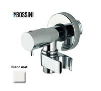 Robinet d’arrêt 1/2”M avec support de douche blanc mat - BOSSINI E57000045