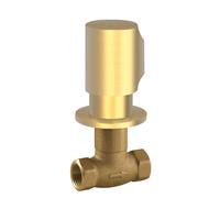 Robinet d’arrêt encastréRaccord fileté femelle : 1/2". Or Mat 24K - TRES 06115501OM