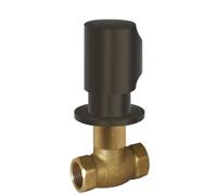 Robinet d’arrêt encastréRaccord fileté femelle : 3/4". Noir bronze - TRES 06151101KMB