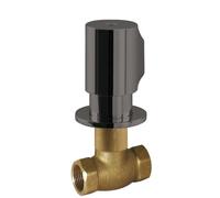 Robinet d’arrêt encastréRaccord fileté femelle : 3/4". Noir Métallisé - TRES 06151101KM