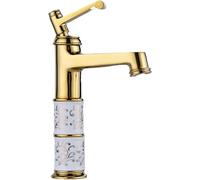 Robinet D’évier Robinets Or Bassin en Cuivre Complet Robinet De Lavabo Chaud Et Froid Lavabo Domestique Bassin De Lavage Surélevé Au-Dessus du Robinet De Lavabo, Golden 2 Festival
