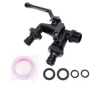 Robinet d ' irrigation à double bec en alliage de zinc robuste, robinets de jardin industriels conçus pour les environnements de température et de pression Mélange de métaux de jardin