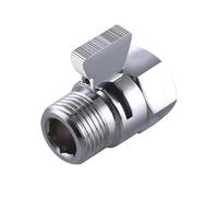 Robinet d'angle de contrôle du débit douche, robinet à main en laiton, dispositif réglage volume d'eau, régulateur pression