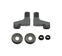 Robinet d'angle en cuivre pour douche et baignoire, entraxe réglable 8-12 cm, raccord G1/2 vers G3/4, installation anti-fuite, couvercle décoratif, noir/gris, 2 pièces (noir)