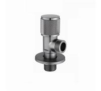 Robinet d'angle en laiton YDE0280, vanne d'admission grise, vanne de sortie de salle de bain G1/2, inverseur de lavabo, 1 pièce(1pcs gray)