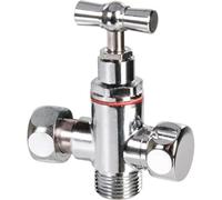 Robinet d'arrêt 3 voies - F 3/8' - M 3/8' - Sanitie-Jet® - Riquier