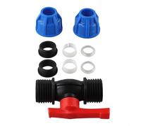 Robinet d'arrêt à boisseau sphérique PE 20 mm 25 mm 32 mm Raccord de compression pour irrigation de jardin, agriculture, serre et systèmes de plomberie (20 mm)