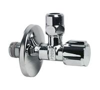 Robinet d'arrêt à visser laiton M 12 x 17 pour tube en cuivre+ rosace G