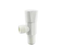 robinet d'arrêt coudé, Robinet d'arrêt d'eau de robinet d'angle en plastique for machine à laver, interrupteur commande remplissage toilette for accessoires cuisine salle bain (type B-2)(Typed2)