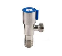 Robinet d'arrêt d'angle avec interrupteur marche/arrêt G1/2 for lavabo et WC de salle bain. durable(Blue)