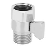 Robinet D'arrêt de Douche, Pomme de Douche G1/2 Pouces, Robinet D'arrêt FlowControl, Robinet D'économie d'eau, Alimentation de Douche pour Pomme de Douche, Douchette à Main Chromée