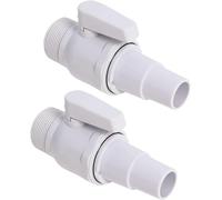 Robinet d'arrêt de piscine - Valve d'arrêt rotative pour skimmer - Accessoire de piscine - Valve à piston - Pompe de filtration de piscine - Raccord de pompe de rechange pour filtre de piscine SP0729