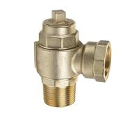 Robinet d'arrêt d'eau coudé en laiton chromé for WC et lavabo - 1/2", 3/4", 1"(0.5Inch)