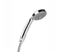 Robinet d'arrêt d'eau de douche - Interrupteur de contrôle de débit de type piston ABS pour pommeau de douche - Outil simple - Installation 38 x 28 mm - Lot de 2 (compatible avec les tuyaux de douche