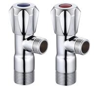 Robinet D'Arrêt D'Eau Lot De 2 Vannes D'Angle En Cuivre G3/4 Grand Diamètre Pour Chauffe-Eau Mural Intelligent Entrée G3/4 Sortie G12