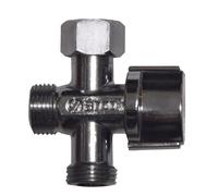 Robinet d'arrêt droit 3 voies pour WC 12/17 WIRQUIN 60720909