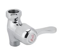 Robinet d'arrêt Droit pour WC, Vanne à Sphère, Filetage G1/2in à Filetage Mâle G1/2in Vanne D'arrêt D'angle en Cuivre Robinet de Salle de Bain, Fournitures de Chauffe-Eau pour Cuisine