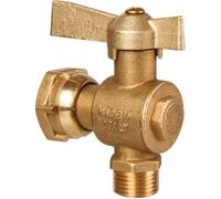 Robinet d'arrêt équerre à boisseau sphérique - M 3/4' - F 3/4' - Avant et après compteur d'eau - Ravani