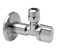 Robinet d'arrêt équerre sur rosace à manette - Nova - Arco - M 1/2' - Bicône diamètre 10 mm