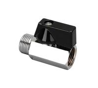 Robinet d'arrêt for compresseur d'air, eau, gaz ou huile, filetage droit G, mâle-femelle, mini-bille en laiton, tailles 1/8", 1/4", 3/8" et 1/2".(01 Male to Female)