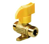 Robinet d'arrêt gaz butane propane mâle 20x150, 1/4 tour RG8 NF 20 bars