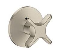 Robinet d'arrêt hansgrohe AXOR One 48771820 encastré, nickel brossé, avec poignée croisée