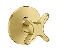 Robinet d'arrêt hansgrohe AXOR One 48771950 encastré, laiton brossé, avec poignée croisée
