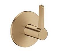 Robinet d'arrêt hansgrohe AXOR One 48772140 encastré, bronze brossé, avec poignée à levier