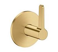 Robinet d'arrêt hansgrohe AXOR One 48772250 pour installation encastrée, aspect or brossé, avec poignée à levier